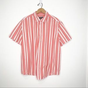 Original Use Cotton Striped Button Down Shirt XL